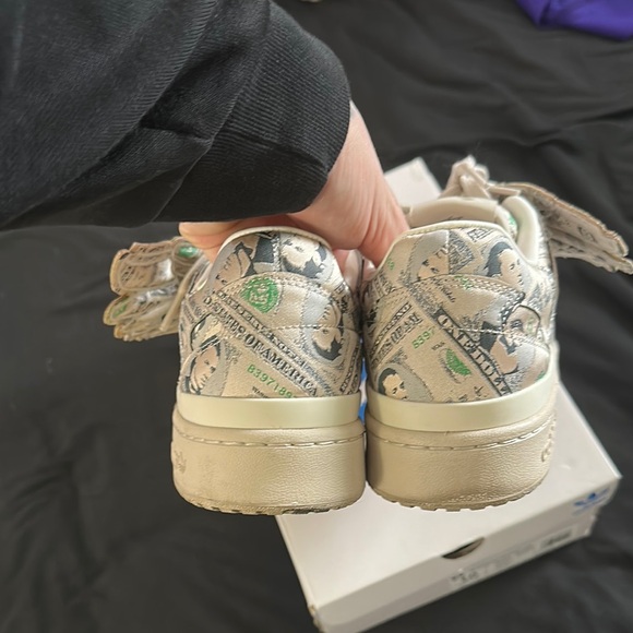 Adidas Winged Sneakers with Money Print -Jeremy Scott sz10 - Picture 5 of 6